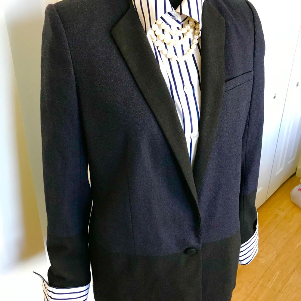 French Connection Two Toned Color Bock Blazer - image 2